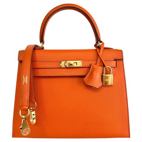 hermes kelly orange 25|Hermes kelly 18k gold.